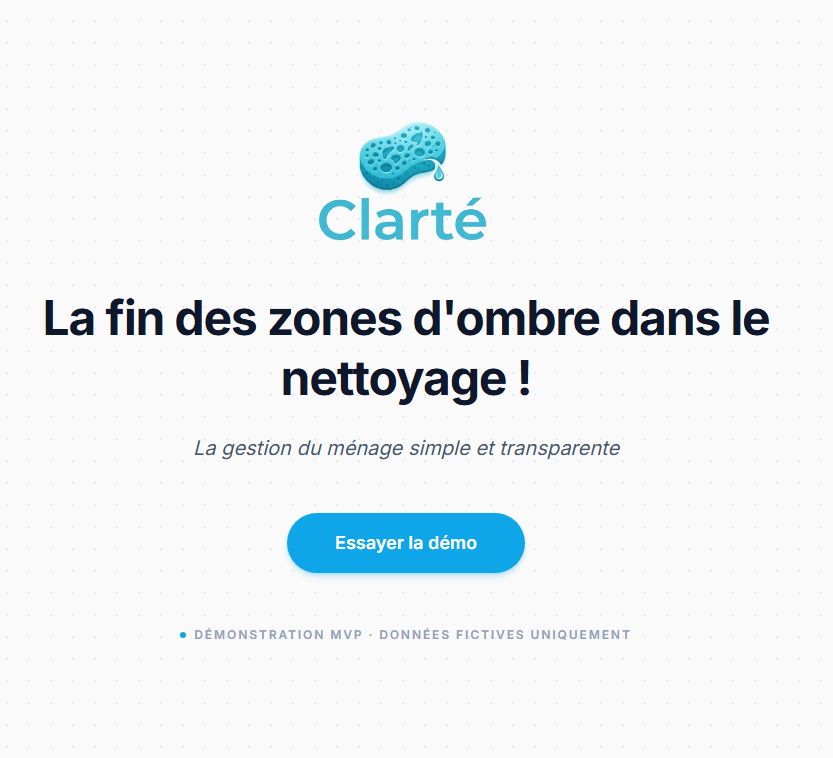 Clarté — SaaS de gestion ménage
